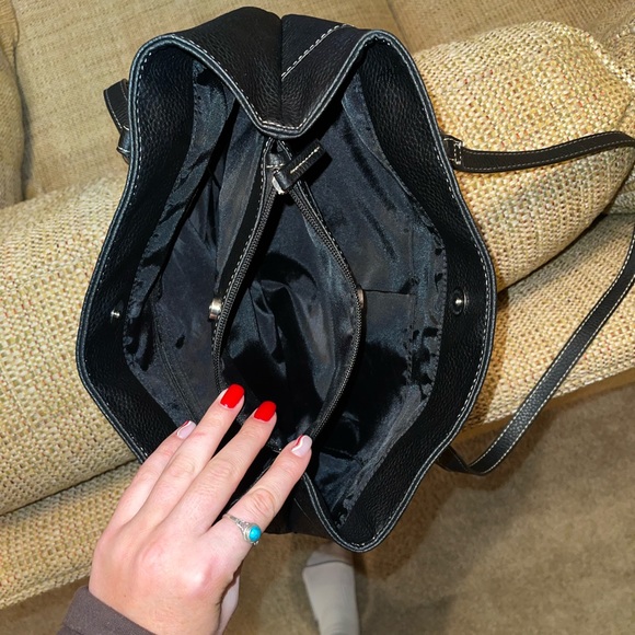 Koltov Black Pebble Leather Purse - Picture 3 of 8